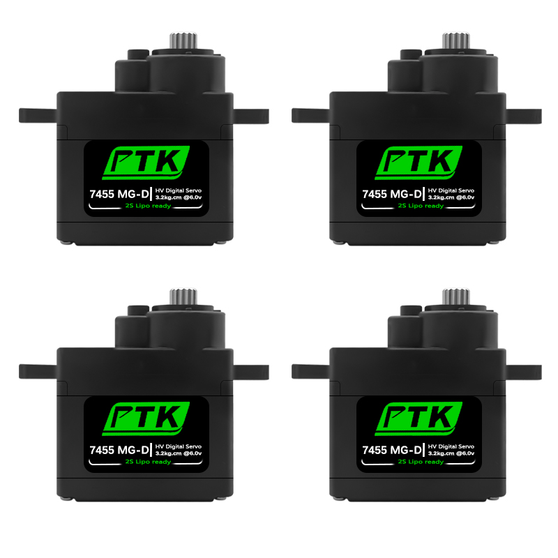Rc Helicopter Parts - Servo Digital PTK 7455MG-D 12g com