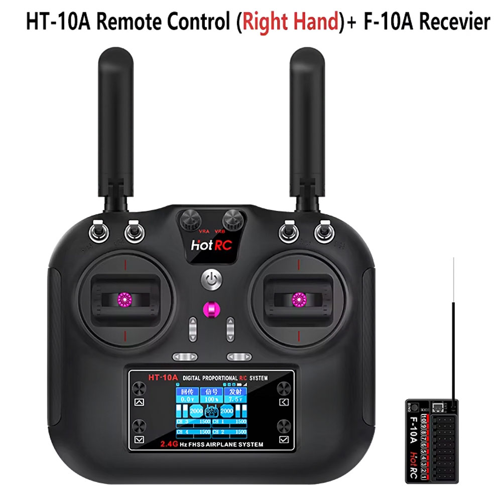 Rc Helicopter Motor - Transmissor Hotrc HT-10A 2.4G 10CH com