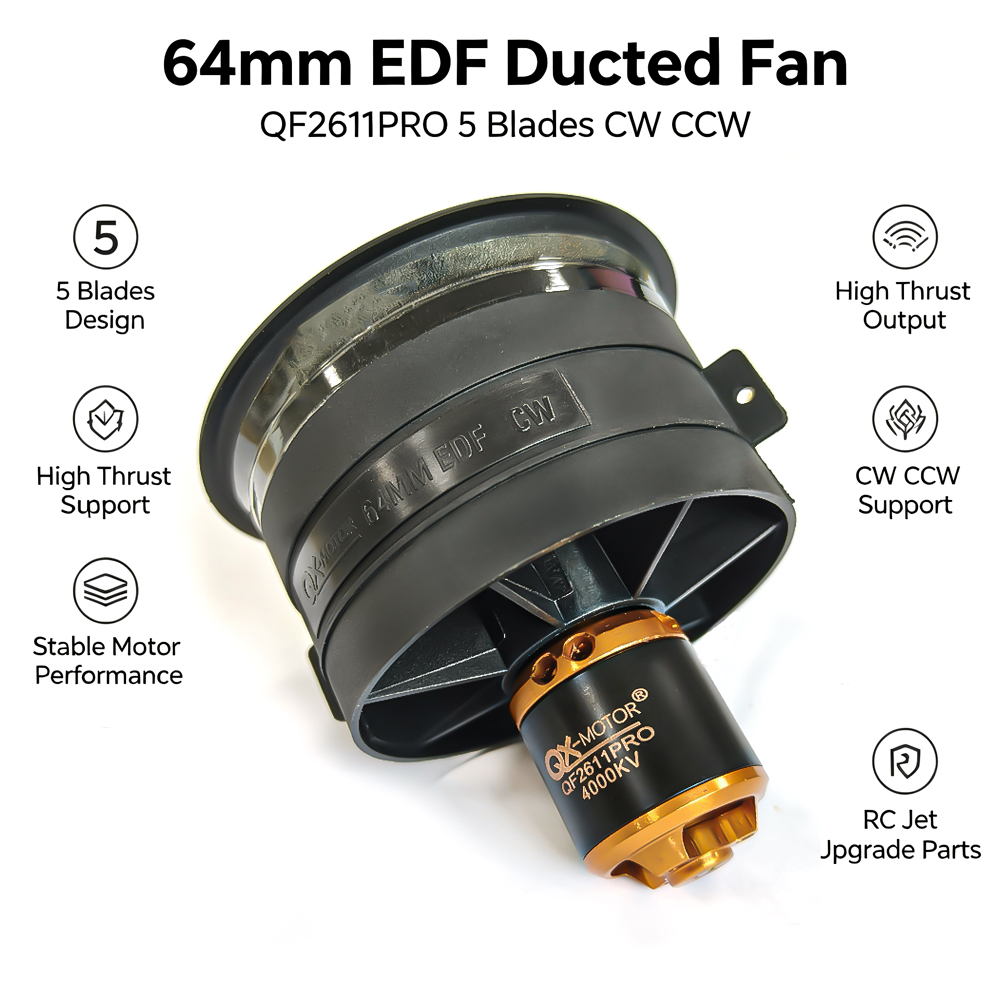 Rc Helicopter Blade - ﻿ Ventilador Ductado EDF QX-MOTOR de