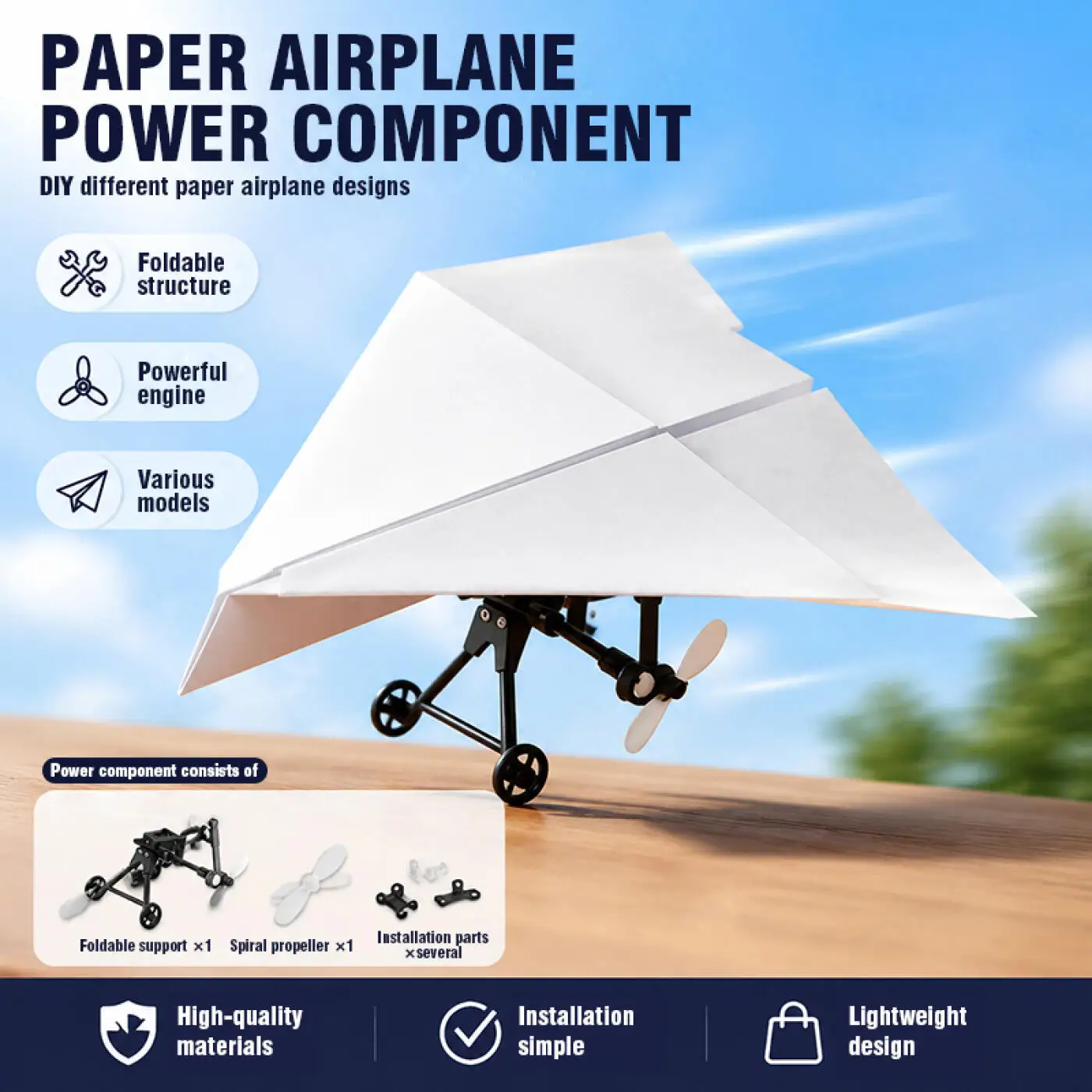 Kit de Avião de Papel RC DIY,  - Rc Helicopter Remote Control avaliação e preço