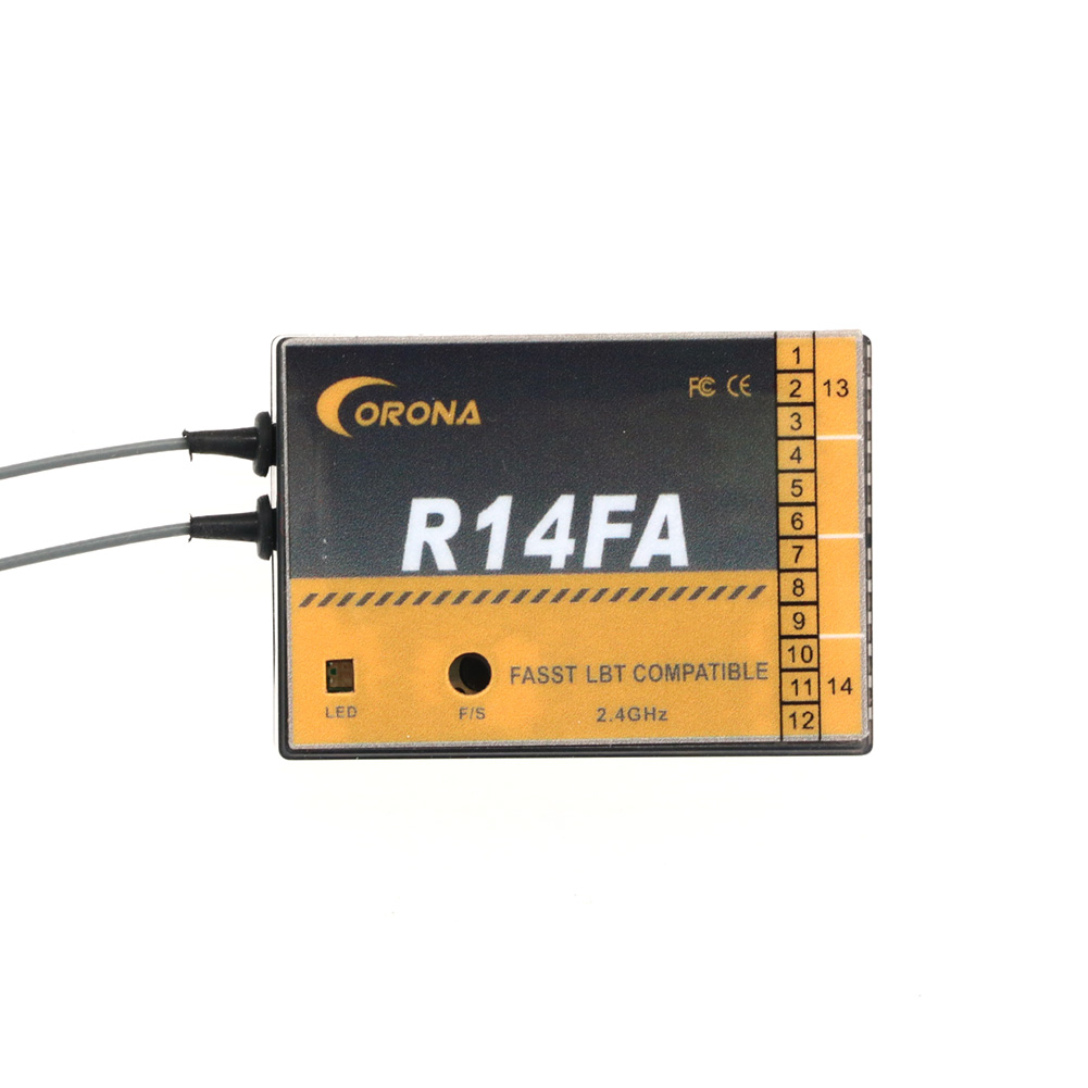 Receptor modelo Corona R14FA 1 - Rc Helicopter Remote Control avaliação e preço